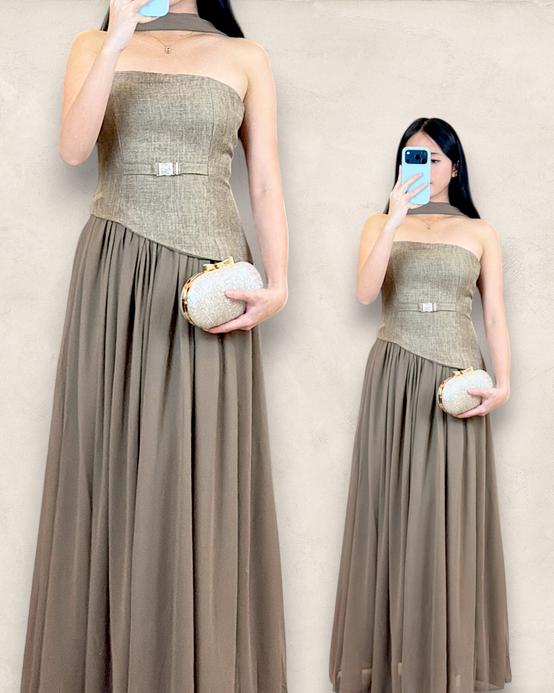 Ava Brown rental dress